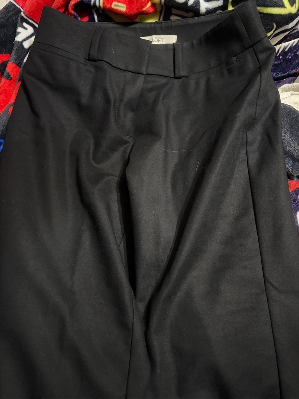 Ann Taylor LOFT Black Ankle Cut Julie Pants